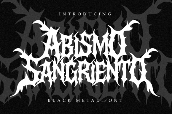 Abismo Sangriento: Unleash Brutal Black Metal Typography