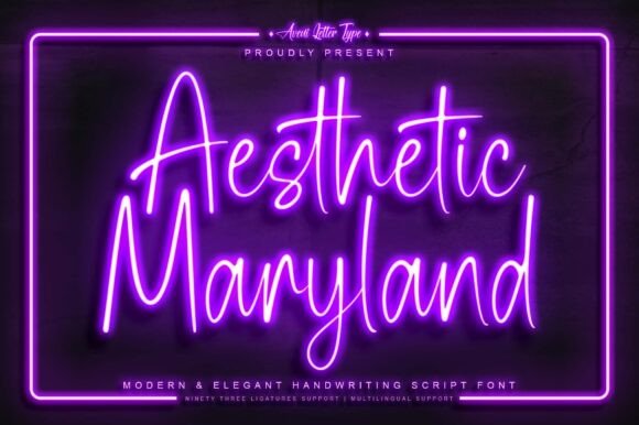 Aesthetic Maryland: The Elegant Font for Luxury Branding