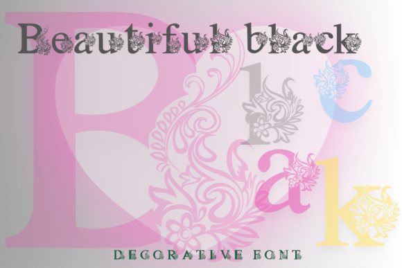 Beautiful Black: The Artistic Serif Font for Elegant Design