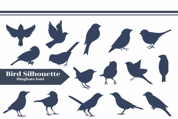 Bird Silhouette: A Font with Artistic Charm