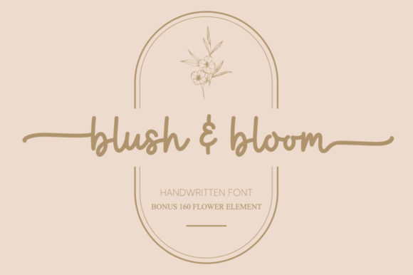 Blush & Bloom: A Refined Script Font for Elegant Designs
