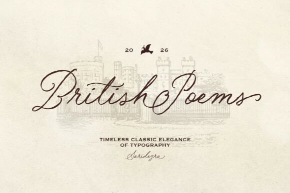 British Poems: A Nostalgic Handwritten Typeface for Designers