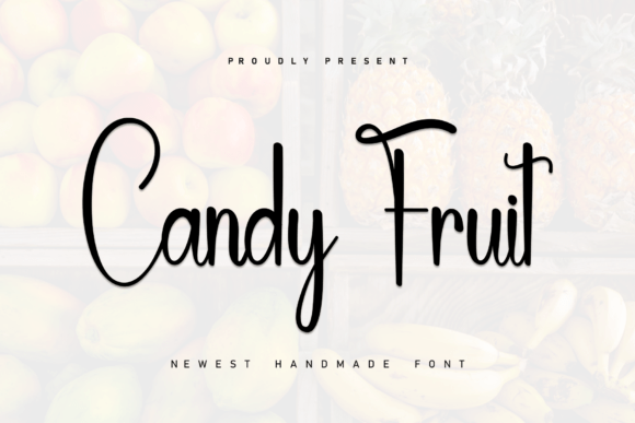 Candy Fruit: A Handwritten Font with Sporty Elegance