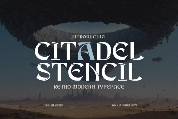 Citadel Stencil: A Typeface Blending Retro Charm and Modern Edge