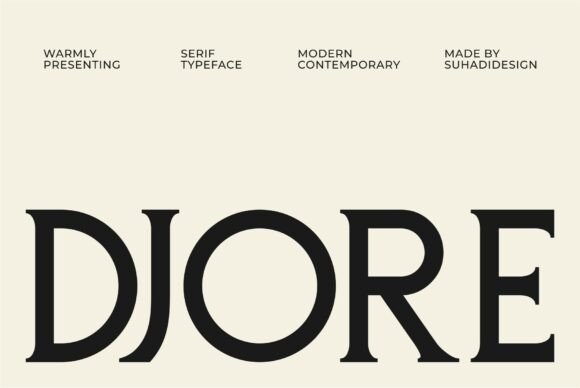 Djore: The Modern Serif Font for Elegant Design