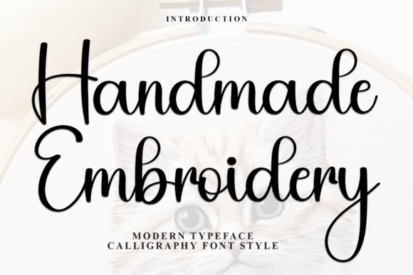 Handmade Embroidery: A Warm & Friendly Creative Font