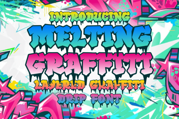 Melting Graffiti: Urban Energy for Your Designs