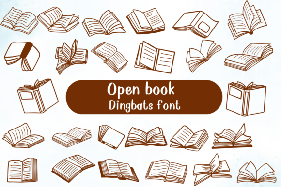 Open Book: A Charming Dingbat Font for Creative Projects