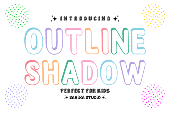 Outline Shadow: A Playful Font with a Soft 3D Edge