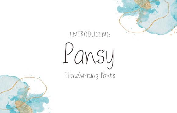 Pansy Font: A Sweet Handwritten Display Typeface