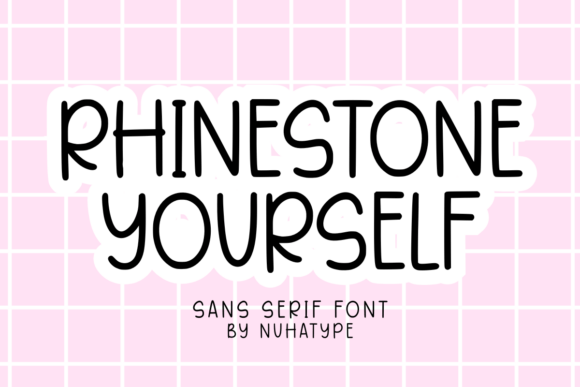 Rhinestone Yourself: A Playful Font for Sparkling Designs