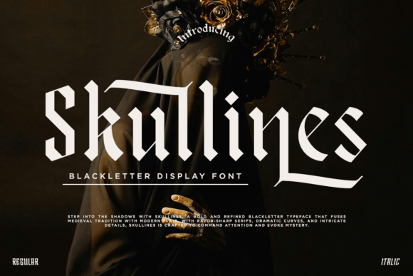 Skullines: A Bold Blackletter Font for Modern Edge
