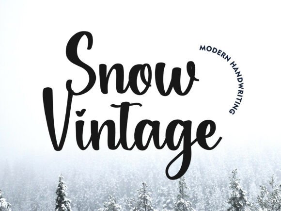 Snowvintage: A Handwritten Font of Timeless Charm
