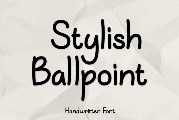 Stylish Ballpoint: A Charming Handwritten Typeface