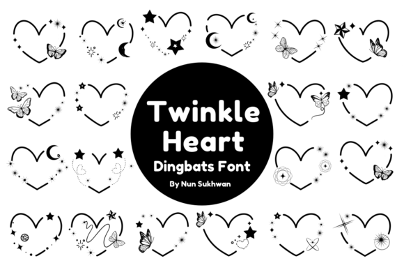 Twinkle Heart: Celestial Dingbats for Magical Designs