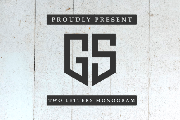 Two Letter Monogram: Elegant Font for Modern Designs