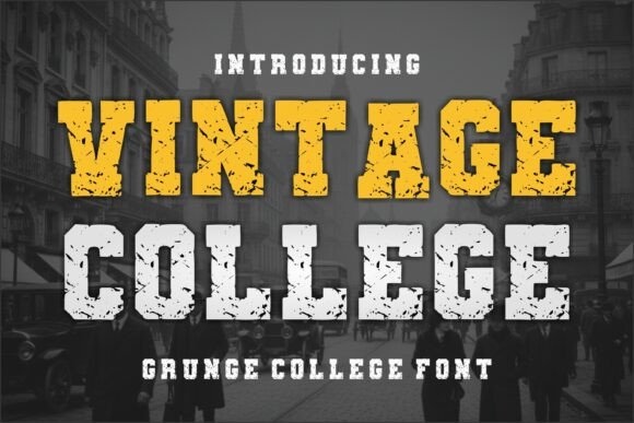 Vintage College: The Perfect Typeface for Bold Designs